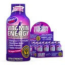 Vitamin Energy Focus+ Extra Strength Energy Shot Berry 12 Pack, 260mg Natural Caffeine, B-Vitamins, CoQ10, Amino Acids, Focus, Productivity & Clarity, Zero Sugar, Gluten-Free, 1.93 fl oz