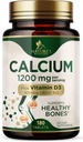 Calcium 1200 mg with Vitamin D3 - Bone Health Supplement, Vitamin D & Calcium Supplements for Women & Men - Bone Strength, Teeth & Immune Support, Nature's Calcium Pills, Bottled in USA - 180 Tablets
