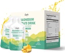 Magnesium Citrate Liquid Supplement,Magnesium Drink/Oral Solution with Bromelain,Vitamin,Zinc and Sodium for Zzz and Gut Support,Pineapple,30 Day Supply