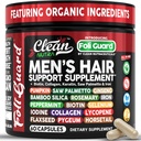 Hair Growth Supplement For Men | Biotin Hair Vitamins Collagen Pumpkin Seed Saw Palmetto Iron Ginseng Bamboo Silica Rosemary Peppermint Keratin Selenium Iodine Flaxseed Horsetail Vitamin A C D3 E B12