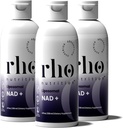 Rho Nutrition Liposomal NAD+ – Liquid Supplement Designed to Help Support Absorption – Active Form of NAD+ Helps Support Normal Cellular Health, Healthy Aging, Energy Metabolism & Vitality – 3 Pack