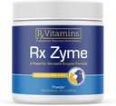 Rx Vitamins Rx Zyme Powder - Digestive Enzymes for Dogs & Cats - Anti Diarrhea for Dogs, Cat Constipation Relief, Anti-Bloating - Cat Digestive Support and Dog Gut Health - 120g