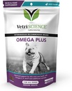 VetriScience Extra Strength Healthy Skin & Coat Chews, Omega Plus Supplement for Dogs, with Balanced Omega 3, 6, 9, Fish Oil and Biotin, Skin Health, Coat Growth and Shine, Duck, 40 Count