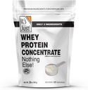 It's Just! - 100% Whey Protein Concentrate, Made in USA, No RBST/rBGH Hormones, Premium WPC-80, No Added Flavors or Artificial Sweeteners (1.25 Pound, Unflavored)