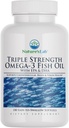 Nature's Lab Triple Strength Omega-3 Fish Oil with EPA & DHA - Supports Healthy Brain Function, Cognitive Health & Circulation - 180 Softgels (3 Month Supply)