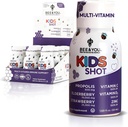 BEE and You Kids Immune Support Supplement, 100% Natural Propolis, Vitamin C, Elderberry, Raw Honey, Antioxidants, Alternative to Gummies, Great Taste, 12 Pack, 1.69 fl. oz Each