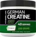 Fitness Labs German Creatine Powder | 7.05 oz | 39 Servings | Creapure | Monohydrate Powder | Non-GMO, Gluten Free Supplement