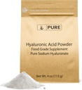 PURE ORIGINAL INGREDIENTS Hyaluronic Acid, Water Soluble, Fine Powder (4 Ounce)