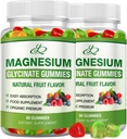 Magnesium Glycinate Gummies for Adults and Kids 600mg, High Absorption Potassium Magnesium Supplement for Sleep, Magnesium L-Threonate, 160 Count