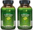 Irwin Naturals Double Potency 5-HTP Extra - 60 Liquid Soft-Gels, Pack of 2 - for Relaxation & Serotonin Production - 60 Total Servings