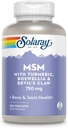 Solaray MSM Capsules, 750 mg, 180 Count