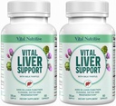 Vital Liver Support - Premium Liver Cleanse Detox & Repair Formula with Milk Thistle Supports Liver Health and Detox Cleanse