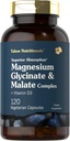 Tahoe Nutritionals Magnesium Glycinate and Malate Complex | with Vitamin D3 | 120 Capsules | Superior Absorption | Non-GMO and Gluten Free Formula
