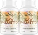 Saw Palmetto for Women Hair Loss - DHT Blocker with 5-in-1 Blend for Hair Growth, Skin & Nails, Urinary Wellness - Extra Strength Saw Palmetto Supplement - 180 Capsules