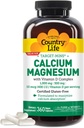 Country Life Target-Mins Calcium Magnesium with Vitamin D-Complex, 1000mg/500mg/10mcg, 360 Vegan Capsules, Certified Gluten Free, Certified Vegan, Verified Non-GMO Verified…