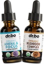 Adrenal Support & Mushroom Liquid Drops - Organic Adrenal and Focus Supplement, Cortisol Support - Mushroom Complex Lion's Mane Mushrooms, Reishi Turkey Tail Extract Shiitake Agaricus Maitake