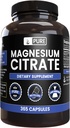 Pure Original Ingredients Magnesium Citrate (365 Capsules) No Magnesium Or Rice Fillers, Always Pure, Lab Verified