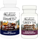 Host Defense Bundle with Stamets 7, 120 Count & Turkey Tail Capsules, 30 Count - Support Immune Health & Function - Support Digestive & Immune Health*