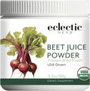 ECLECTIC INSTITUTE Raw Fresh Freeze-Dried Beet Juice Powder | 3.2 oz
