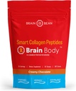 Brain Body Collagen Peptides Powder - Vital Protein & Collagen Supplement for Women & Men - Hydrolyzed Type I & III for Hair Skin, Nails & Joint Health - 25 Servings - Creamy Natural Chocolate - 997g