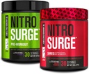 Jacked Factory Nitrosurge Pre-Workout in Grape & Fruit Punch Nitrosurge Shred Thermogenic Pre-Workout for Men & Women