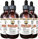 Spirulina Alcohol-Free Liquid Extract, Organic Spirulina (Arthrospira platensis) Dried Algae Glycerite Natural Herbal Supplement, Hawaii Pharm, USA 4x4 fl.oz