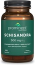 Prominent Nutrition Schisandra Berry Extract,Clinically Researched 500 mg Dose for Stress Management Support, Standardized to Schisandrins, Pure Schisandra Chinensis Fruit Extract,60 Capsules -1 Pack
