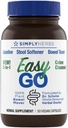 Simply Herbs Easy Go Bowel Mover - Adult Cleansing Supplement for Colon Health Support - Bowel Movement Aid - Stool Softener - Daily-Use Laxative - Plant-Based Ingredients - Vegan - 50 Count