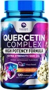 Quercetin Supplement 1000mg - Natural, Plant-Based Support for Immune, Cellular, Respiratory & Seasonal Changes - Extra Strength Quercetin Dihydrate from Sophora Japonica - 120 Veggie Capsules