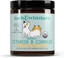 Bark & Whiskers Organic Vitamin B Complex, 0.85 Oz. (24 g), 60 Scoops, Supports A Healthy Nervous System & Endurance, Veterinarian Formulated, Non-GMO, Certified USDA Organic, Dr. Mercola