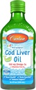 Carlson - Kid's Cod Liver Oil, 550 mg Omega-3s, Plus Vitamins A and D3, Wild Caught Norwegian Arctic Cod, Sustainably Sourced Nordic Liquid Fish Oil, Green Apple, 250 mL (8.4 Fl Oz)