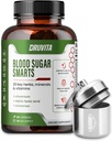 Blood Sugar Smarts Dietary Supplement 20 Key Herbs, Minerals & Vitamins with Chromium, ALA, Cinnamon & Bitter Melon for Men Women Non-GMO Natural (60 Capsules + 1 Portable Container)