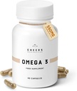 CHEERS Omega-3 Supplement | High Strength 550mg EPA & DHA Per Capsule | 90% Bioavailable, Clean Label Supplement | Supports Heart, Brain, Vision & Immune Health | Vcaps Plus, Odorless | 90 Capsules