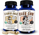 Legendairy Milk Liquid Gold + Cash Cow, Lactation Supplement for Milk Supply Increase and Enhance Prolactin Release - Lactation Support for Breast Milk Production
