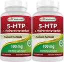 Best Naturals 2 Packs 5-HTP (5-hydroxytryptophan) 100 mg 120 Capsules