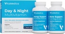 Multivitamin Day & Night Routine | Energy & Mental Clarity, Bones & Joints, Beauty, Restful Sleep | 30-Day Supply | Vitamins A, C, D, E, B-Complex | Magnesium, Biotin, Zinc, Botanicals, & Minerals