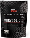GNC AMP Wheybolic Clinically Proven Protein Powder, 40g Whey Protein, BCAA, Leucine, Increases Muscle Strength, Muscle Building, 3rd Party Tested, Gluten Free, Classic Vanilla, 10 Servings
