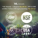 ML Naturals Double Strength Indole-3-Carbinol 400 mg (Hign Potency) 60 Vegetable Capsule (2 Month Supply), All-Natural, Promotes Healthy Detoxification, NSF Certified & cGMP- Compliant Facility