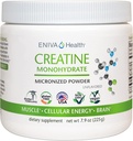 Eniva Health Creatine Monohydrate Powder, Amino Acid, Micronized Powder, 45 Servings 5 G 7.9 oz, Muscle Support, Muscle Growth, Cellular Energy, Cognitive Focus, Ultra-Pure, Pharmaceutical Grade