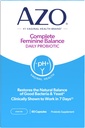 AZO Complete Feminine Balance Daily Probiotics for Women, Clinically Proven to Help Protect Vaginal Health, Helps balance pH and yeast, Non-GMO, 60 Count