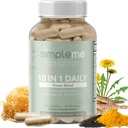 Burdock Root Organic and Bladderwrack 10 in 1 Immunity Booster Power Blend with Irish Sea Moss, Ashwagandha and Black Seed Supplement for Men and Women, Seamoss Pills Herbal, Vegan - 60 Capsules