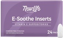 NewLife Naturals Vitamin E Suppositories 38IU ESoothe- Vaginal Dryness Irritation Menopause Atrophy Relief - All Natural Estrogen Free Feminine Care - 24 Inserts