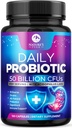 Probiotics 60 Billion CFU - 10 Strains + Digestive Enzymes & Prebiotics - Best Probiotic for Women & Men, Supports Immune, Gut Health, Occasional Constipation, Diarrhea, Gas & Bloating - 120 Capsules