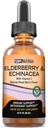SBR Nutrition Immune Support Liquid Dietary Supplement for Adults, Elderberry and Echinacea with Vitamin C, Organic, Vegan Sambucus Extract Immune System Booster, 2 oz (60 mL)