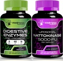 WELLNESS LABSRX Digestive Enzymes Capsules | Nattokinase Capsules