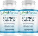 ProHealth, Inc. L-Theanine Calm-Plex with GABA and 5-HTP (Suntheanine) (100 mg, 60 Medium Capsules) 2 Pack
