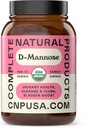 Complete Natural Products Organic D-Mannose Capsules - Pure D-Mannose Pills 100 Count for UTI, Bladder, & Urinary Tract Health