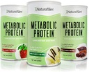 NaturalSlim Variety Treats – All Flavors of Metabolic Whey Protein Powder (Chocolate, Vanilla & Strawberry) - Low Carb Meal Replacement, Smoothie Mix, Protein Shake | Formulated by Frank Suarez