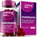 Melatonin Gummies for Kids & Adults, 5mg Melatonin Gummy w/L-theanine & Chamomile Extract, Children Melatonin Gummies for Relaxation & Sleep Aid, Sugar Free, Vegan, 120 Gummies