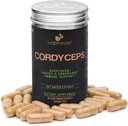 Cordyceps Mushroom, 60 Capsules, 500mg Each, AMPK Activator, Hot Water Extract, Wood Grown, Fruiting Bodies, 30% Beta-D-Glucans, Yartsa Gunbu, Caterpillar Fungus